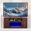 70" Modern Fireplace TV Stand, Entertainment Center for TVs Up to 80", Wood Media Console with 2 Drawers & 2 Doors - 4 of 4