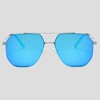 Anna-Kaci Women's Rimmed Hexagonal Polarized Aviator Sunglasses UV400 Protection - 2 of 4