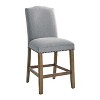 Grayson - Counter Chair With Nailhead (Set of 2) - Dark Gray - 4 of 4