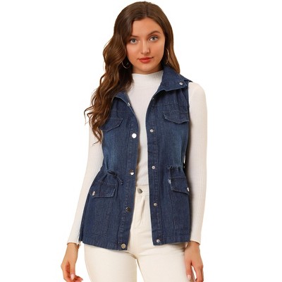 Women's Tyra Sleeveless Denim Jacket In