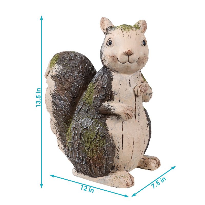 Sunnydaze Silas the Woodland Squirrel Statue - Indoor/Outdoor Decorative Figurine - 13.5", 4 of 11