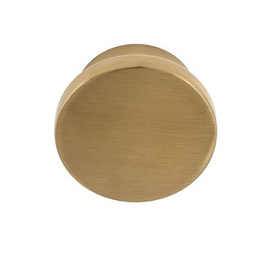 Brushed Satin Brass Round Cabinet Knob Multipack