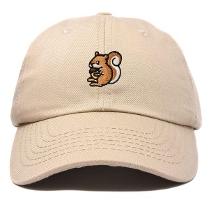 Dalix Squirrel Embroidered Cotton Dad Hat Casual Adjustable Baseball Cap for Nature and Animal Lovers Womens - 1 of 4