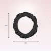 scünci Unbreakable Ruched Comfy Hair Elastics - Black - All Hair - 8pcs - 2 of 4