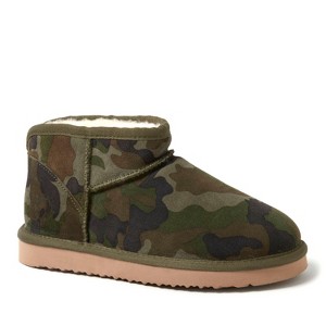 Fireside by Dearfoams Women's Riverland Genuine Shearling Micro Bootie - 1 of 4