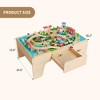 84-Piece Wooden Train Table Set with Tracks & Storage Drawer - Reversible Activity Play Table for Kids & Toddlers - 4 of 4