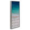 Stupell Industries Aerial Umbrellas on Beach Coast, 10" x 24" - 3 of 4