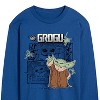 Men's - Star Wars - The Mandalorian Grogu Panels Long Sleeve Graphic T-Shirt - 2 of 4