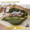 70'' Chenille Foldable Sofa Bed with 4 Pillows, Boneless Comfort and Multi-Functional Design - 4 of 4