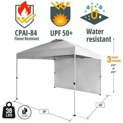 American Flag 10x10 Pop Up Canopy with Side Wall