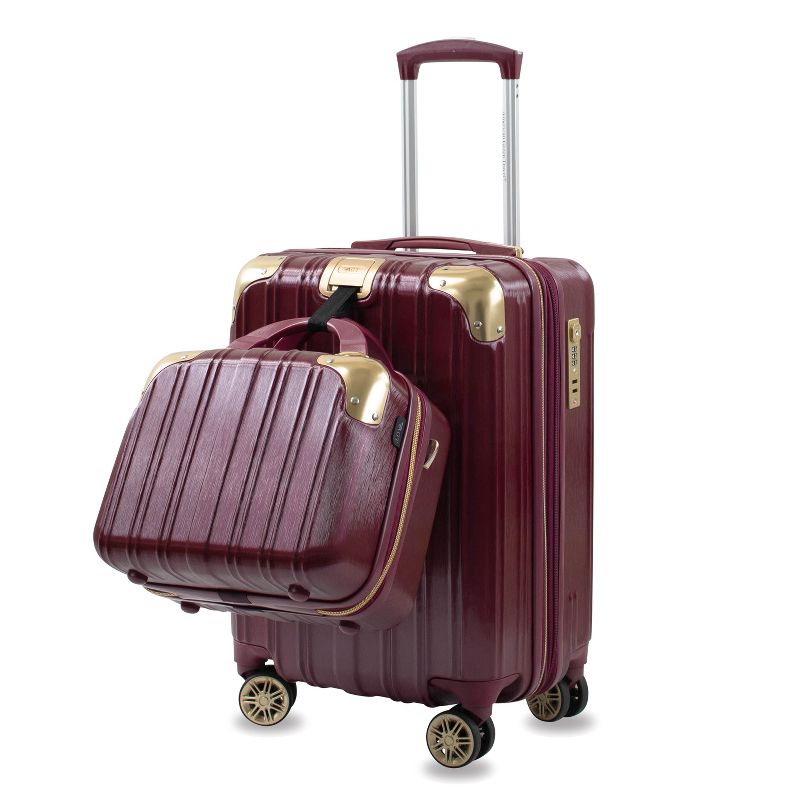 American Green Travel Melrose S 2-Piece TSA Anti-Theft Spinner Weekender Bag Luggage Sets, 2 of 10
