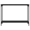 vidaXL Console Table Black 39.8 in.x12 in.x29.5 in. Engineered Wood - 4 of 4