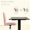 Racxily Pink Heart Office Chair, Adjustable Swivel Chair for Bedroom & Vanity, Cute Comfort Design - 4 of 4