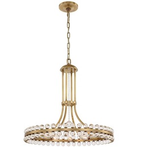 Crystorama Lighting Clover 8 - Light Chandelier in  Aged Brass - 1 of 4