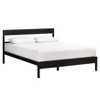 MH London Skye 37" Modern Iron Sleigh Bed Frame with Double-Slatted Headboard – Black - 4 of 4