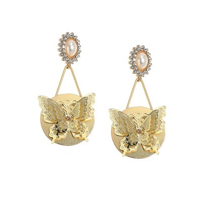 SOHI Women's California Gold Party Drop Earrings