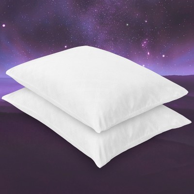 Standard Gel-Infused Memory Foam Cluster Pillows Twin Pack