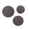 3pc Marlowe Gold Beaded Round Wall Mirror Set - Madison Park: Antique Foil Finish, Iron Frame, No Assembly Required - 4 of 4