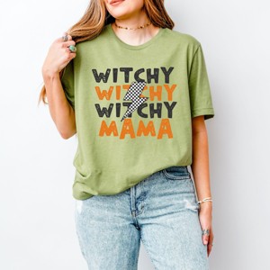 Simply Sage Market Witchy Mama Lightning Bolt Short Sleeve Tee - 1 of 4