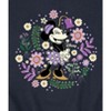 Men's - Disney - Vintage Minnie Floral Circle Graphic Fleece Sweatshirt - 2 of 4