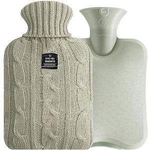 EBF Home Huddle Hush Hot Water Bottle, Hot Water Pack for Hot and Cold Compress, Ideal for Menstrual Cramps, Neck Shoulder Pain Relief - 1 of 4