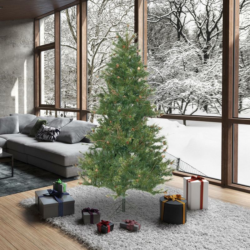 Vickerman Slim Mixed Country Pine Artificial Christmas Tree, 5 of 6
