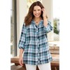 Catherines Women's Plus Size Featherweight Plaid Tunic - 3 of 4