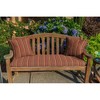 Casual Cushion Stripe Sunbrella Fabric 1-Piece Indoor/Outdoor Square Throw Pillow - 2 of 4