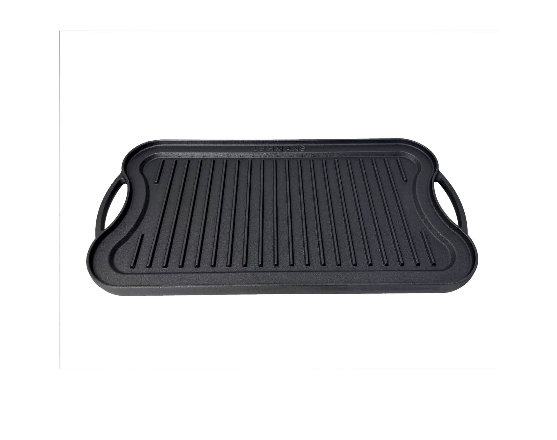 Lehman's Cast Iron Griddle Cookware Nitrogen Hardened Double Sided 20 inch