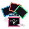 ArtCreativity Neon Chalkboard Set for Kids 1 Mini Chalk Board, 2 Chalk Sticks, and 1 Eraser (12 Kits) - 2 of 4