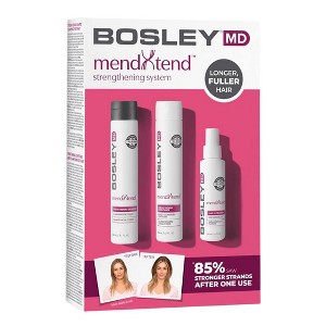 BosleyMD MendXtend Strengthening Shampoo, Conditioner, and Kit to Promote Growth & Prevent Breakage | Bosley MD Hair TRIO PACK - 1 of 4