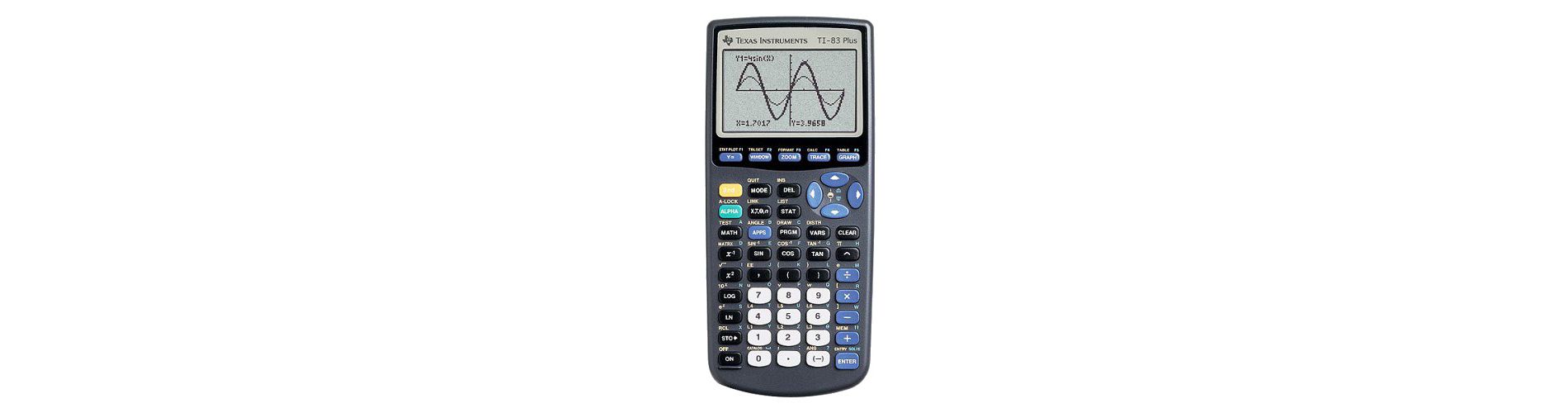 Texas Instruments 83 Plus Black Calculator: Graphing, 160KB Data Storage