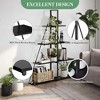 4-Tier Ladder Bookshelf with Sailboat Design, Freestanding Storage Shelves for Home and Office - 4 of 4