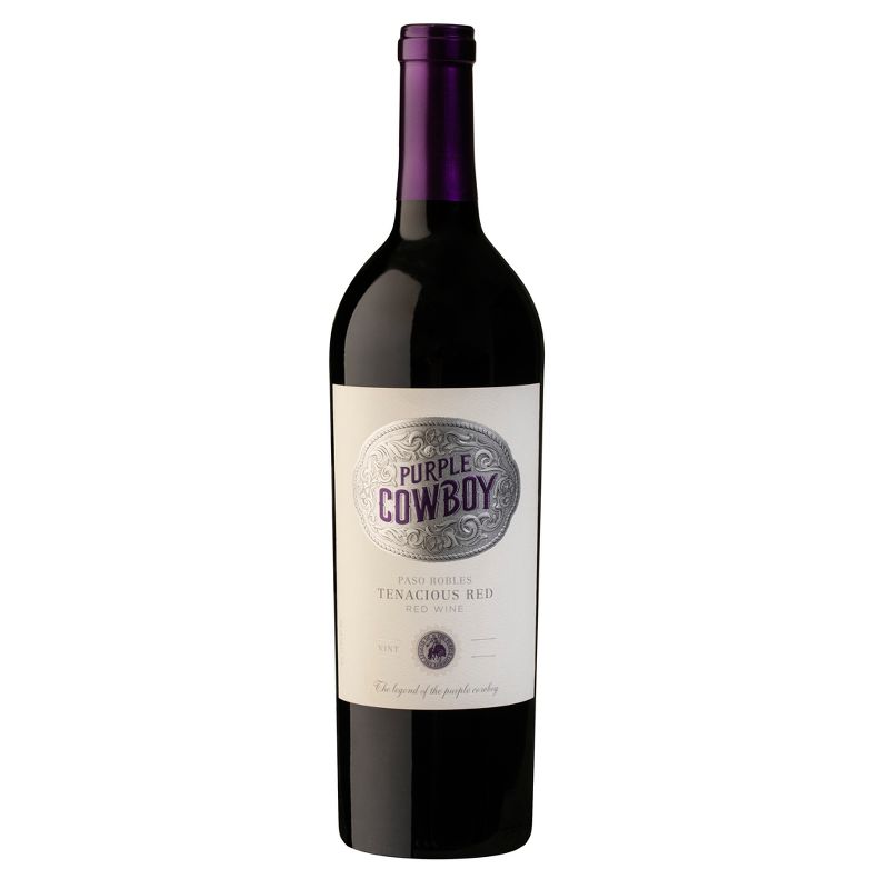 Purple Cowboy Tenacious Red Blend Wine - 750ml Bottle, 1 of 7
