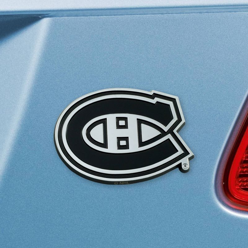 NHL Montreal Canadiens 3D Chrome Metal Emblem, 2 of 4