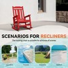 Hyleory HDPE Modern Resin Rocking Chair, Extra Wide Outdoor Adirondack Chair - 4 of 4