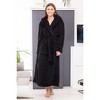 ADR Women's Robe, Plush Fleece Women's Bathrobe with Hood, Long Fluffy Fuzzy Bath Robe Pink Purple Plus Size - 3 of 4