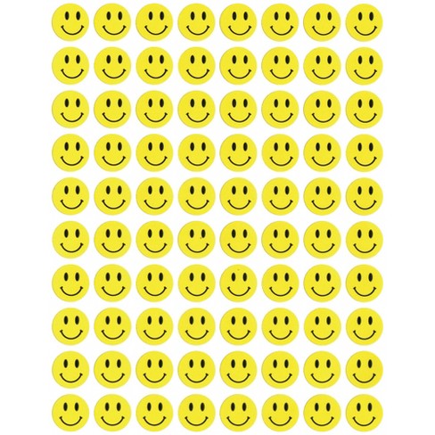 School Smart Smiley Face Mixed Emoji Stickers, 50 Sheets, Pack of 1780