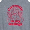 Women's - Instant Message - Valentine's Day Cupid In My Feelings Graphic Racerback Tank - 2 of 4