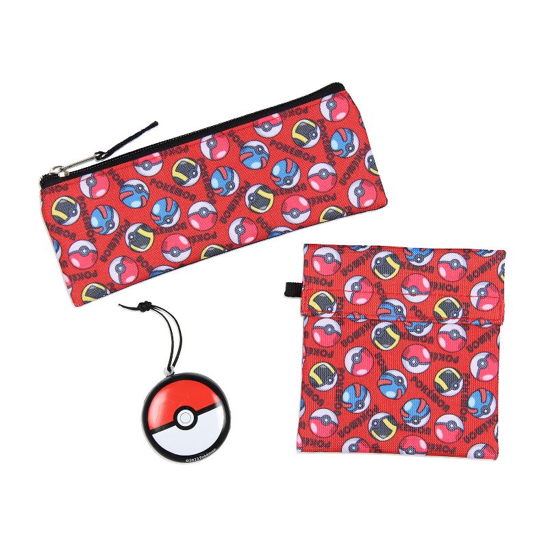 Pokemon 5 PC Backpack Set With Card Carrier, Pencil Case, Snack Bag, Stress Toy Multicoloured, 4 of 6