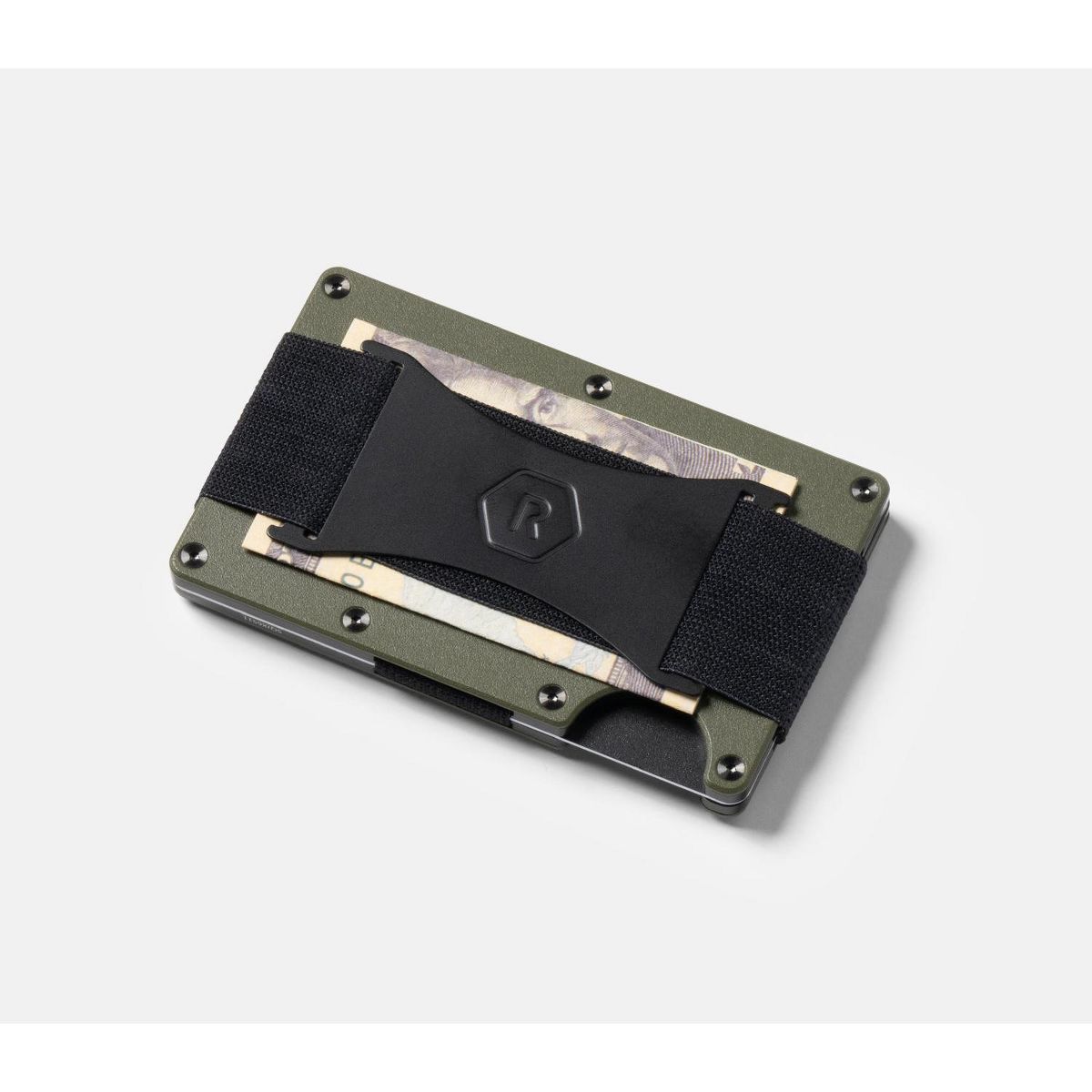 Ridge Wallet for Magsafe - Matte Olive - Cash Strap - thumbnail 9