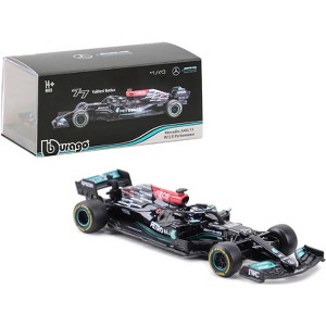 Mercedes-AMG F1 W12 E Performance #77 Valtteri Bottas "Petronas Formula One Team" F1 (2021) 1/43 Diecast Model Car by Bburago - 1 of 3
