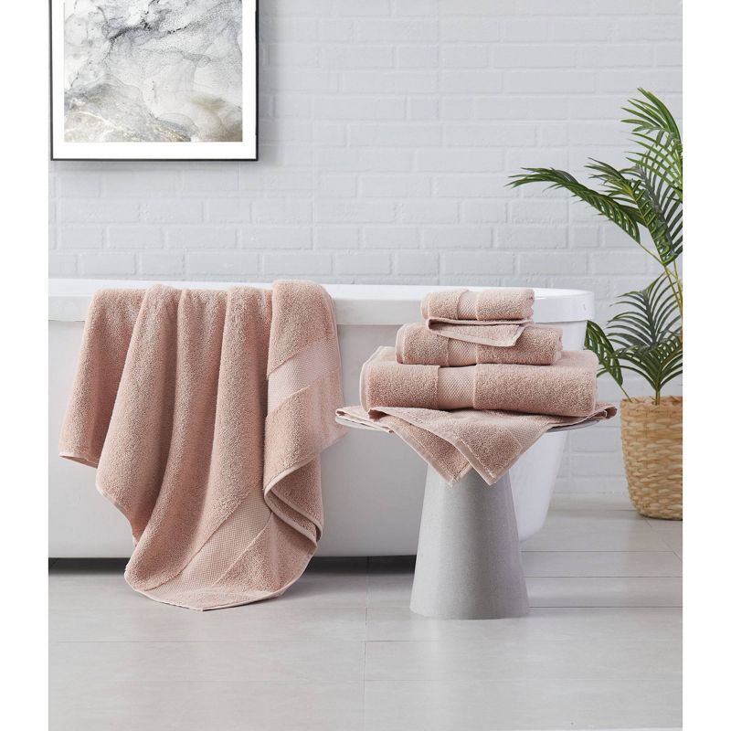 6pc Solid Turkish Cotton Bath Towel Set - Brooklyn Loom, 3 of 5