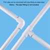 Unique Bargains PVC Water Plumb DIY Crafts High Impact Rigid Round Pipes 8" Length - 4 of 4