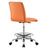 Modway Prim Armless Vegan Leather Drafting Chair - 4 of 4