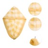 Unique Bargains Water-absorbent Plaid Hair Towel 1 Pc - 3 of 4