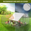 Large Metal Chicken Coop Wire Mesh Heavy Duty Chicken Run with Waterproof Cover and Anti-UV Cover Walk-in Poultry Cage for Duck Rabbit House Cage - 2 of 4