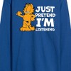 Men's - Garfield - Pretend I'm Listening Long Sleeve Graphic T-Shirt - 2 of 4