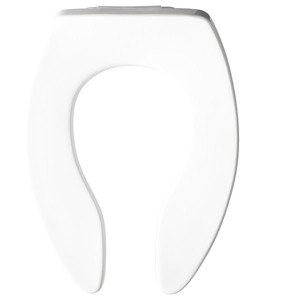 Bemis  Toilet Seat,Elongated Bowl,Open Front 1655SSCT - 1 of 1