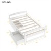 COWLOWN Twin Size Platform Bed with 2 Drawers, Storage Bed Frame with Wheels for Bedroom & Living Room - 2 of 4